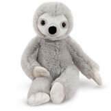 15" Buddy Sloth - Front view of seated slim gray and white Sloth image number 2