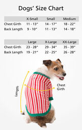 Dog Sizes XS (Chest Girth 11-13"/Back Length 9-10"), SM (Chest Girth 14-17"/Back Length 11-13"), MD (Chest Girth 18-22"/Back Length 14-18"), LG (Chest 23-28"/Back Length 19-21"), XL (Chest 29-34"/Back Length 22-25"), XL (Chest 35-39"/Back Length 26-28") image number 2