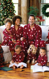 Santa Fleece Matching Family Pajamas image number 0