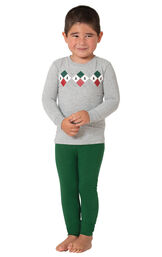 Holiday Argyle Toddler Pajamas image number 0