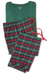 Red & Green Christmas Men's Pajamas image number 3