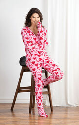 Hoodie-Footie&trade; - for Women Sweetheart Snuggle Fleece image number 1
