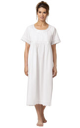 Model wearing Helena Nightgown in White for Women image number 0