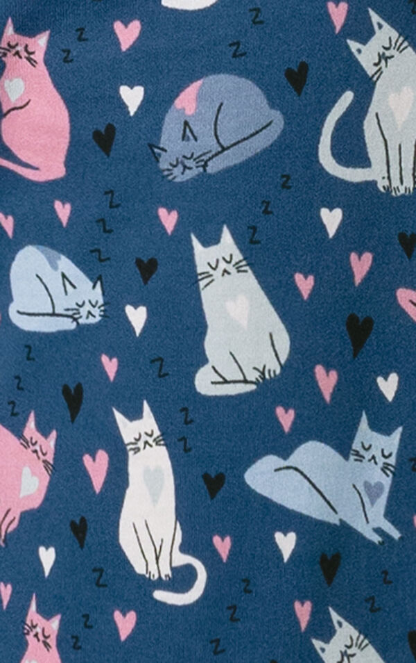 Printed Jersey Short Sleeve PJ - Navy Cats Pajamas image number 5
