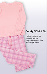 Pink Plaid PJ for Youth image number 2