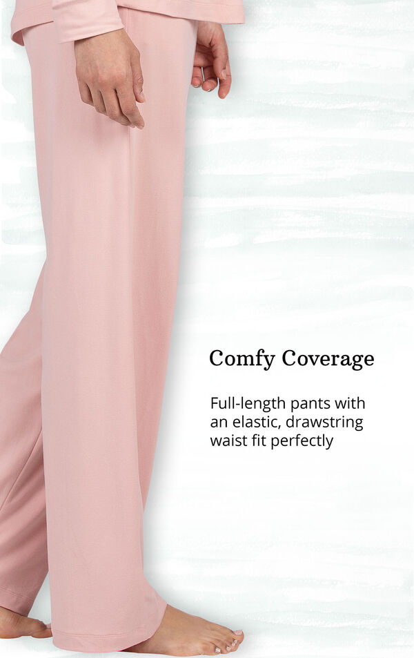 Comfy Coverage - full-length pants with an elastic-drawstring waist fit perfectly image number 3