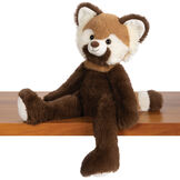  15" Buddy Red Panda - Seated front view of red and brown panda with white accents on a shelf image number 0