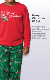 Santa's Sleigh Boys Pajamas image number 3