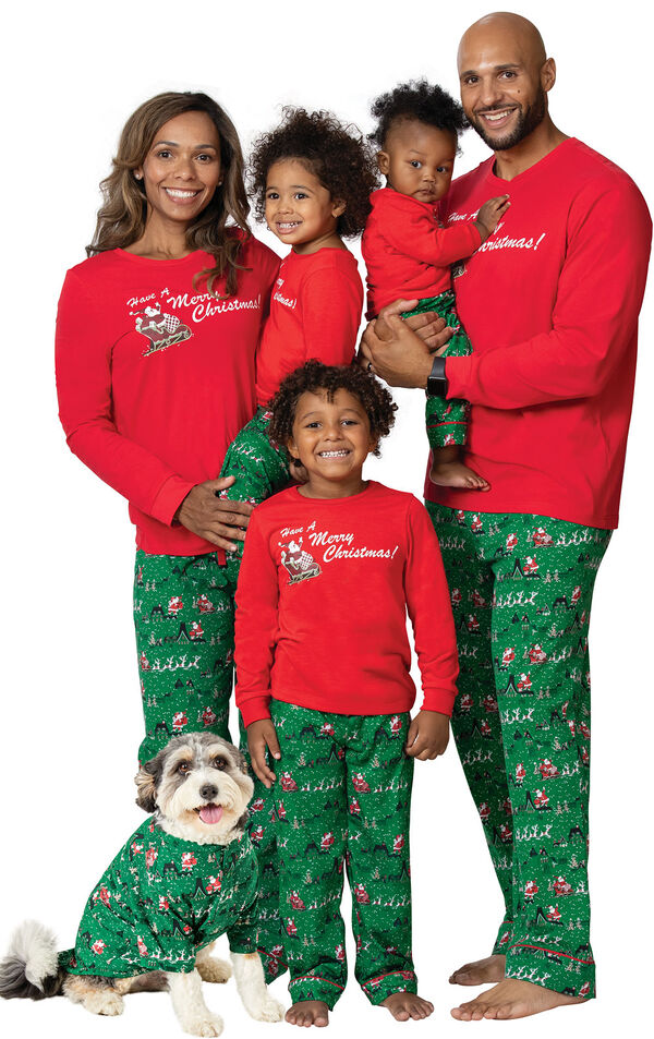 Santa's Sleigh Matching Family Pajamas image number 0