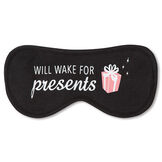 Eyemask - Will Wake For Presents  -Black image number 0
