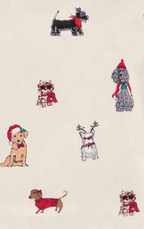 Christmas Dog Print Flannel Pajamas for Dog & Owner image number 4