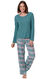 World's Softest Flannel Pajamas - Teal Plaid
