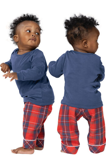 Americana Plaid Hoodie Infant Pajamas