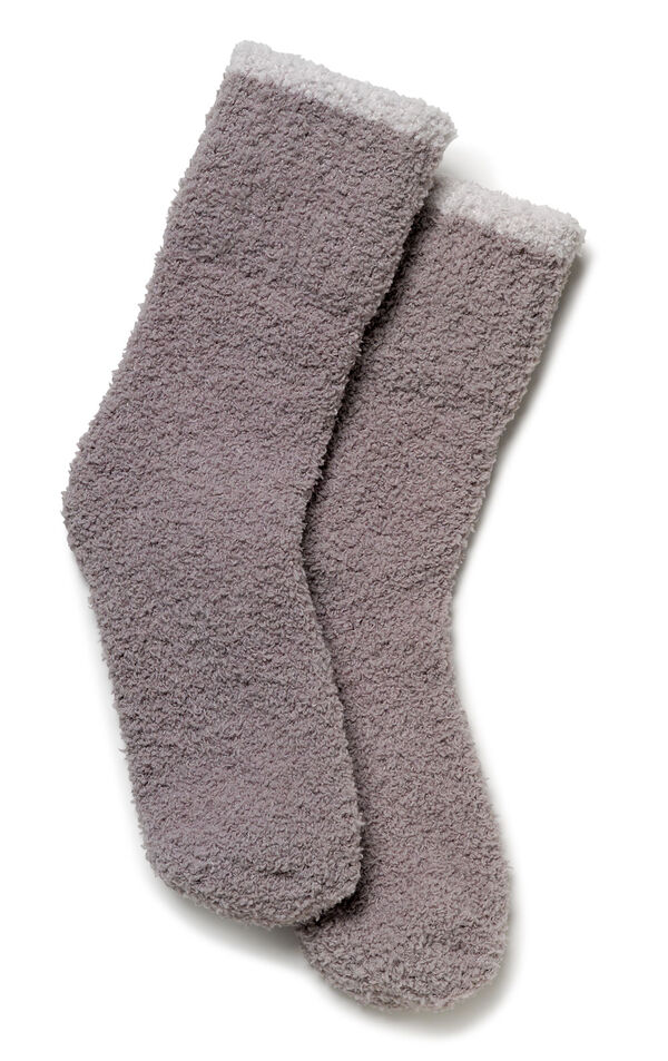 Cozy Escape Plush Sock - Mocha image number 0