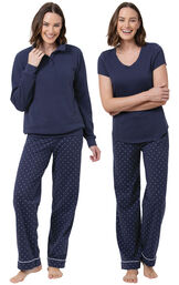 Classic Polka-Dot 3-Piece Pajama Set image number 0