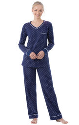 Classic Polka-Dot Pullover Pajamas image number 0