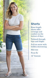 PajamaJeans&reg; Bermuda Shorts image number 2