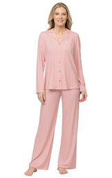 Naturally Nude Button-Front Pajamas image number 0