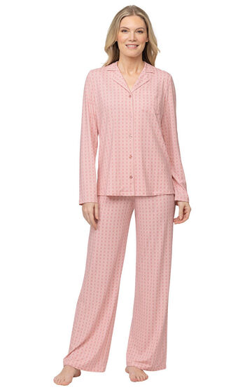 Naturally Nude Button-Front Pajamas - Pink