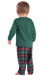 Red & Green Plaid Cotton Flannel Christmas Infant Pajamas image number 1