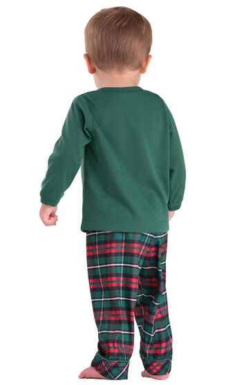 Red & Green Plaid Cotton Flannel Christmas Infant Pajamas