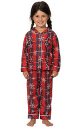 Americana Plaid Snowflake Toddler Pajamas image number 0