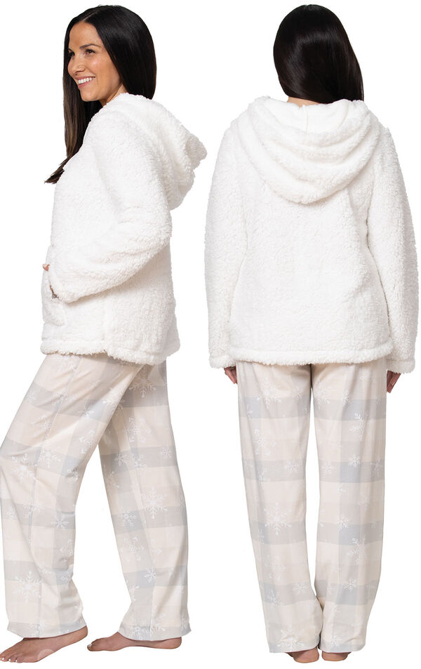 Winter Wonderland Sherpa Hoodie Pajamas image number 1