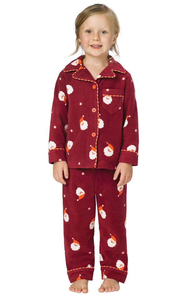 Santa Fleece Toddler Pajamas image number 0