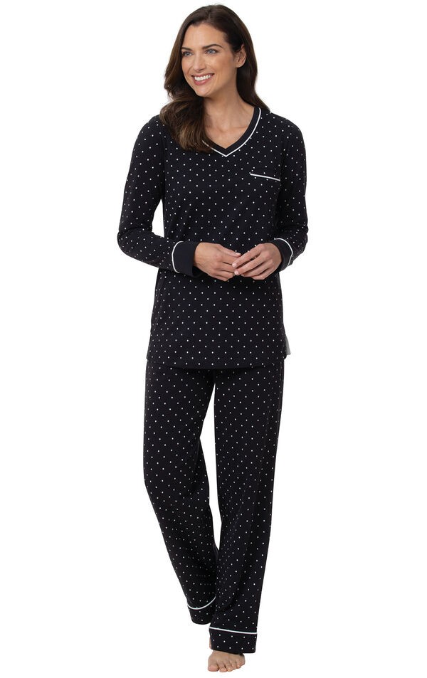 Classic Polka-Dot Pullover Pajamas image number 4