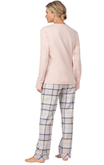 Addison Meadow Frosted Flannel Pajamas - Pink Plaid