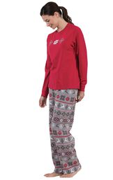 Model wearing Nordic Women's Pajamas, standing to the side image number 2