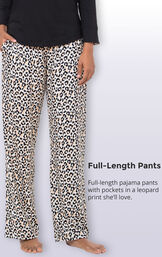 Luxurious Leopard Print Pajamas image number 4