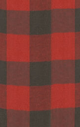 Buffalo Plaid Hoodie Set - Warm Gray & Red image number 6