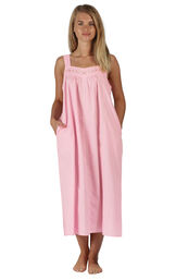 Model wearing Meghan Nightgown in Pink for Women image number 0