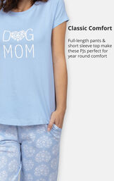 Full-length pants and short sleeve top make these PJs perfect for year round comfort image number 4