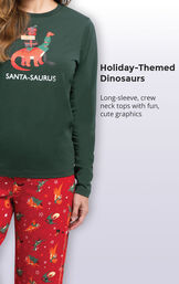 Santasaurus Matching Family Pajamas image number 2