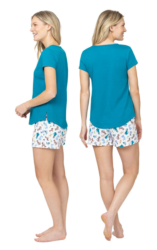 Cotton Graphic Tee Short Set image number 1
