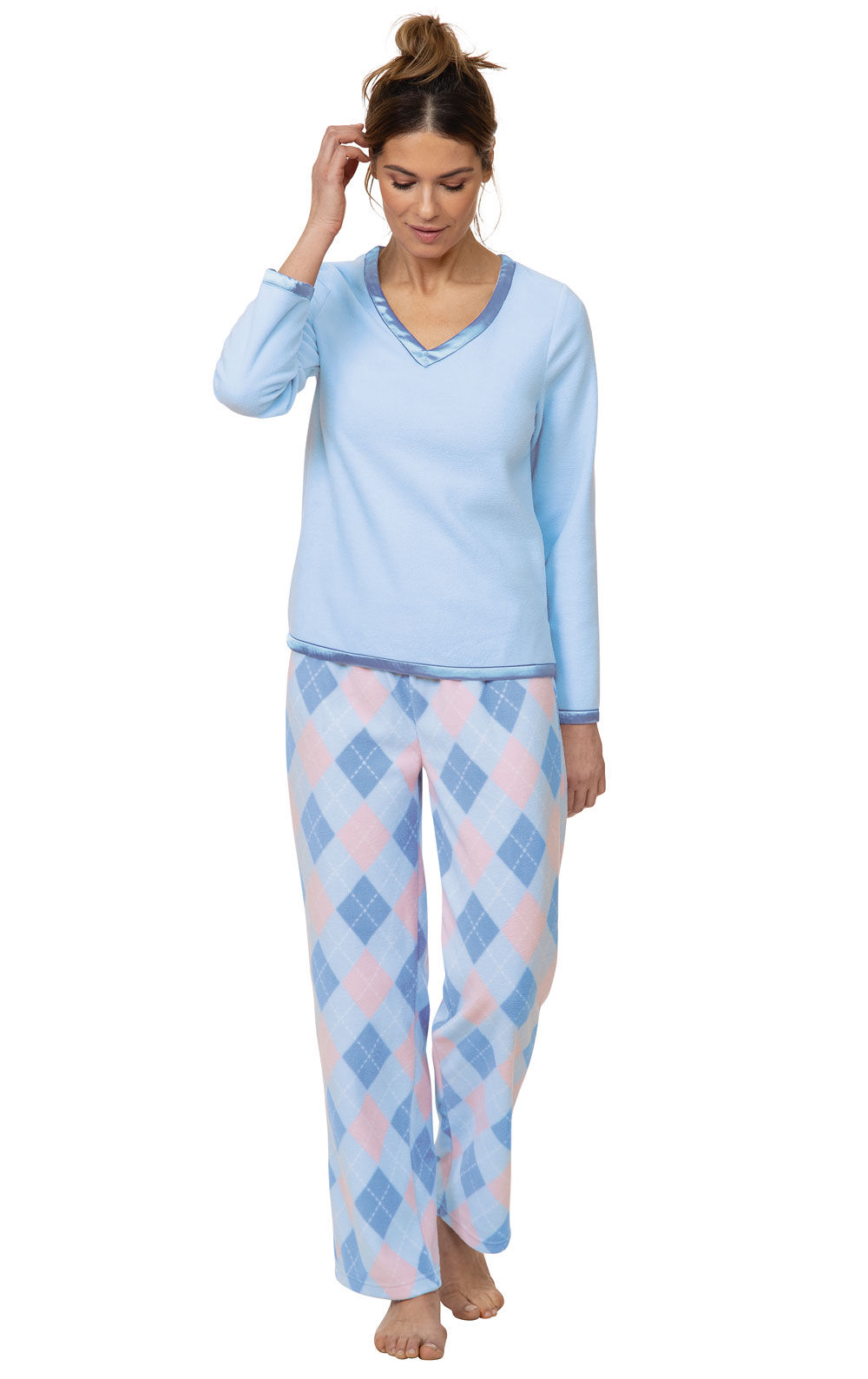 PajamaGram Soft Fleece Pajamas Women Womens Pajama Sets