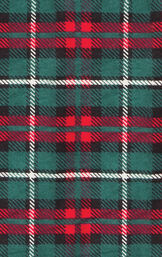 Red & Green Plaid Cotton Flannel Christmas Couples Pajamas image number 2