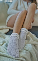 Cozy Escape Plush Sock - Gray image number 1