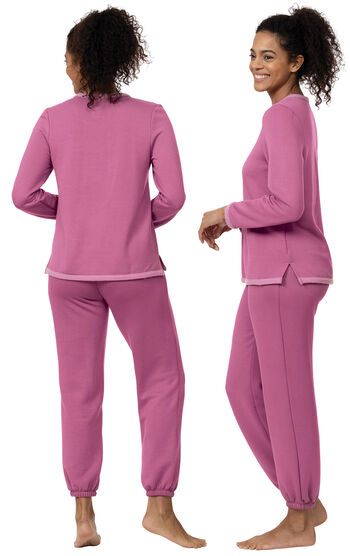 World's Softest Jogger Pajamas - Raspberry