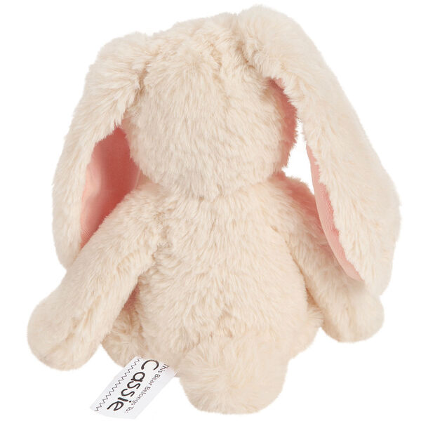 15" Buddy Bunny - Rear View of ivory Bunny with pink ears