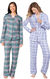 Teal & Lavender Plaid World's Softest Flannel Boyfriend PJs Gift Set