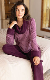 Super Soft Cowl-Neck Pajamas image number 2