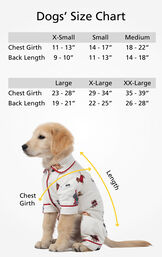 Dog Sizes XS (Chest Girth 11-13"/Back Length 9-10"), SM (Chest Girth 14-17"/Back Length 11-13"), MD (Chest Girth 18-22"/Back Length 14-18"), LG (Chest 23-28"/Back Length 19-21"), XL (Chest 29-34"/Back Length 22-25"), XL (Chest 35-39"/Back Length 26-28") image number 2