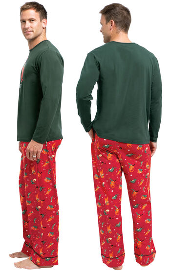 Santasaurus Men's Pajamas