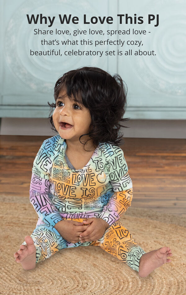 Love is Love Infant Pajamas image number 2