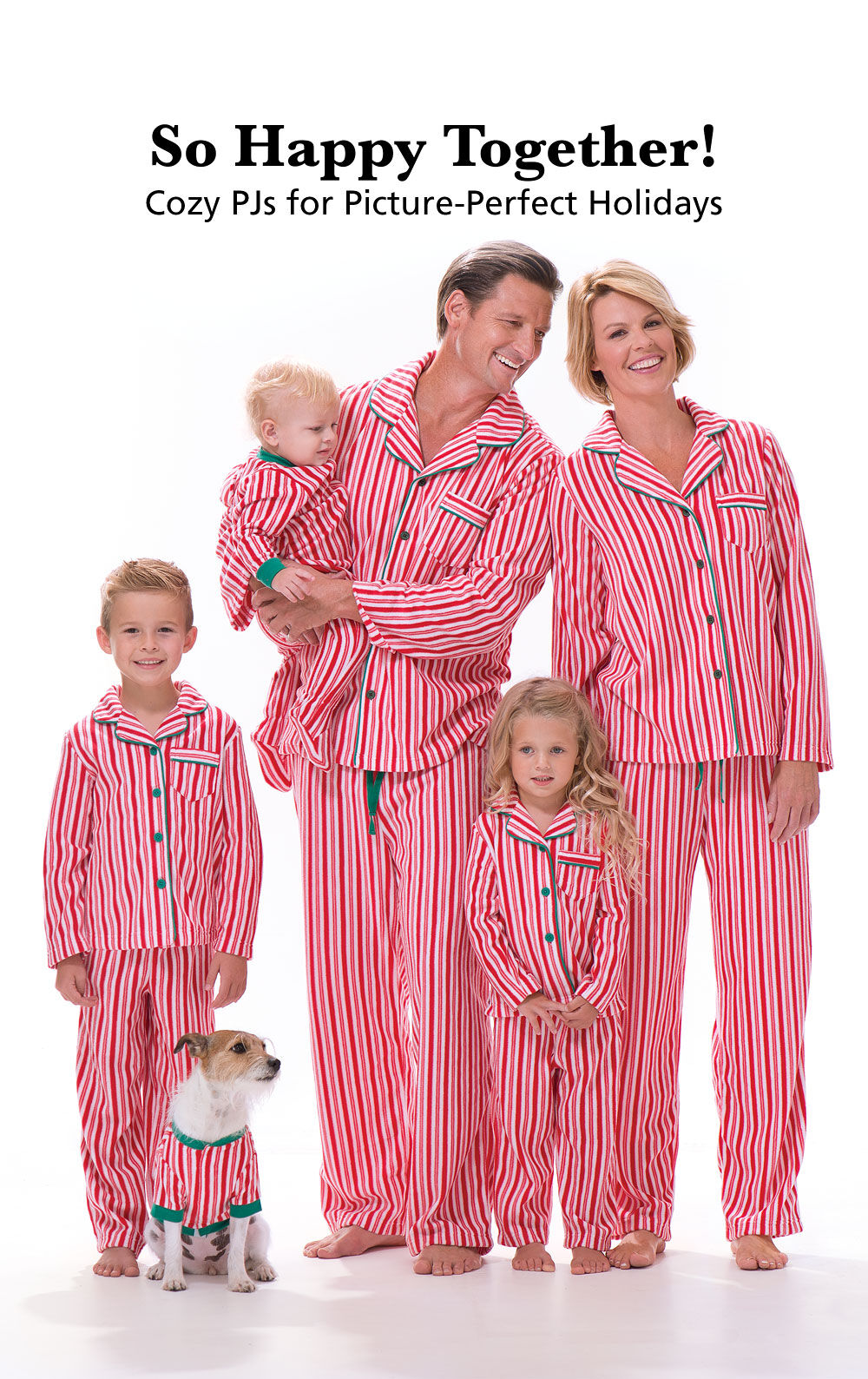 Family PJs Candy Cane Stripe Elf Print Kids Pajama Set Size 6-7 Christmas #7726 22253042866