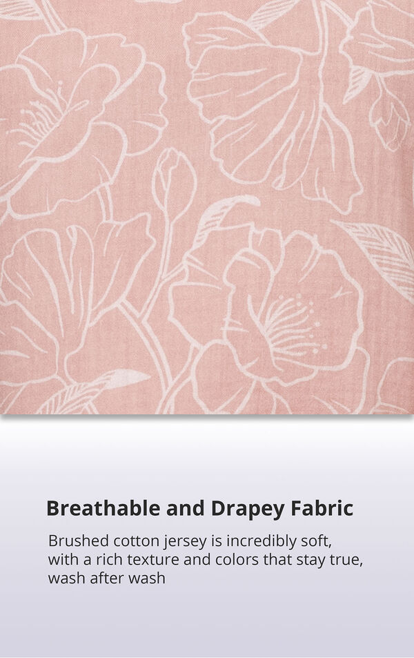 Sunday Morning Cotton Gauze Pajamas - Pink Floral image number 4