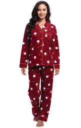 Santa Fleece Women's Pajamas XSM image number 0